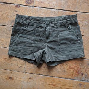 prAna Shorts, army olive green